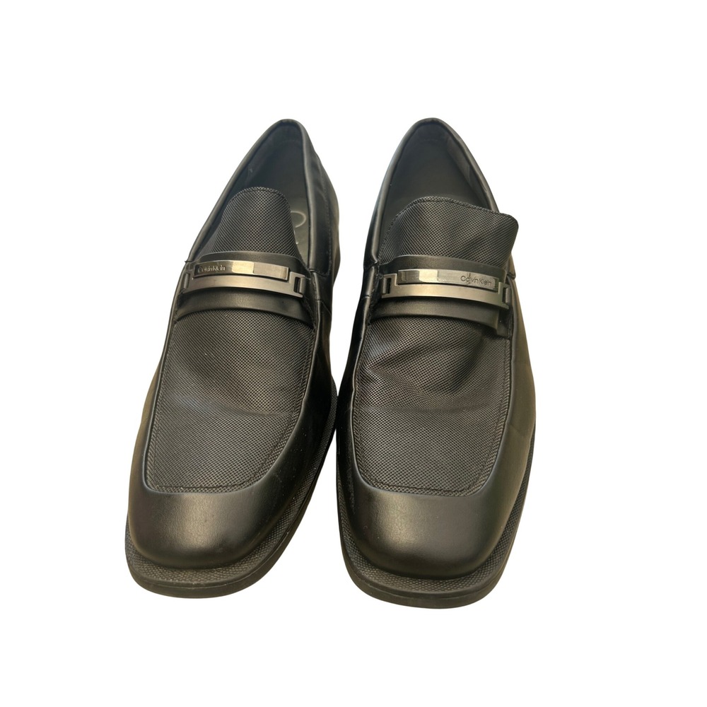 Calvin Klein Ernest Mens Black Square Toe Bit Loafer Dress Shoes 13‎ 34F9143 - Picture 3 of 11